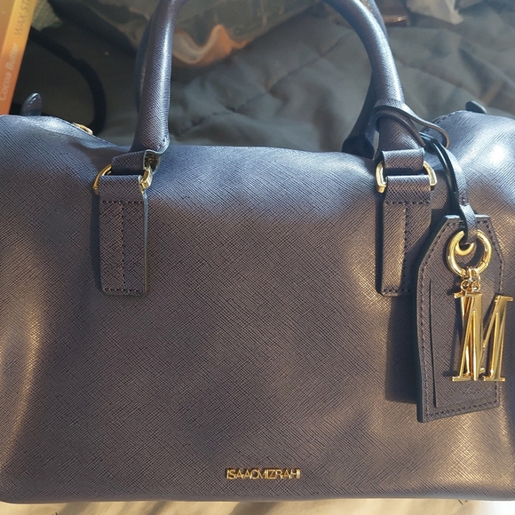 Isaac mizrahi leather satchel purseUPDATED PICS - Picture 3 of 15